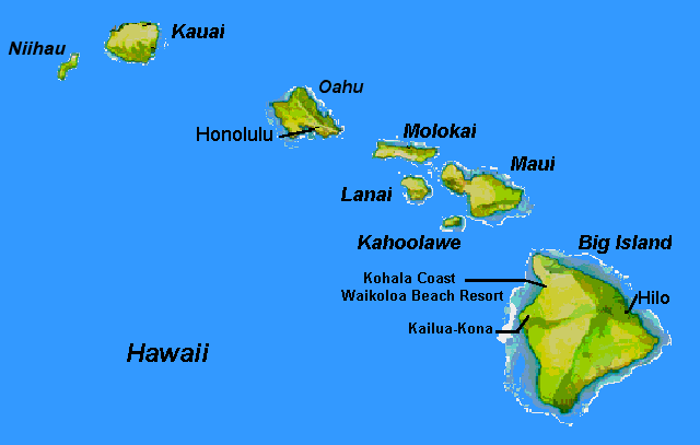 detailed map of hawaiian islands. PRINTABLE MAP OF HAWAIIAN ISLANDS FOR CHILDREN